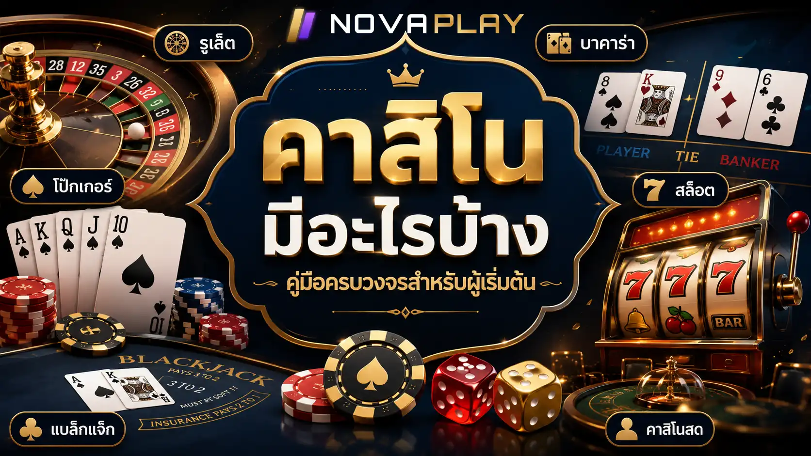 คาสิโน มีอะไรบ้าง: คู่มือครบวงจรสำหรับผู้เริ่มต้น