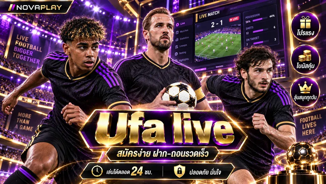 Ufa live คาสิโนออนไลน์ แทงบอลออนไลน์ เดิมพันจริง จ่ายจริง